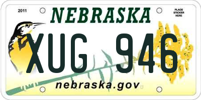NE license plate XUG946
