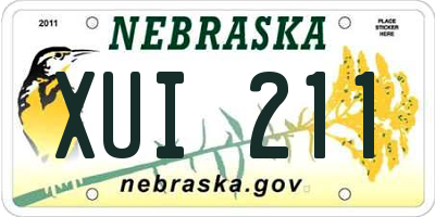 NE license plate XUI211