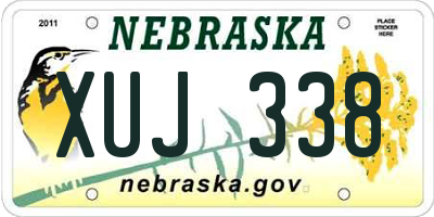 NE license plate XUJ338