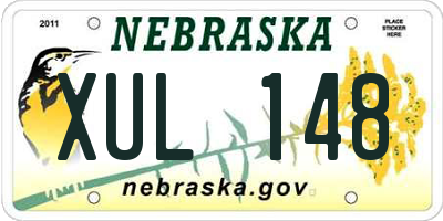 NE license plate XUL148