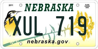 NE license plate XUL719