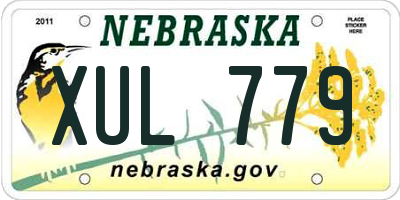NE license plate XUL779
