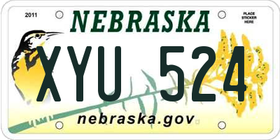 NE license plate XYU524