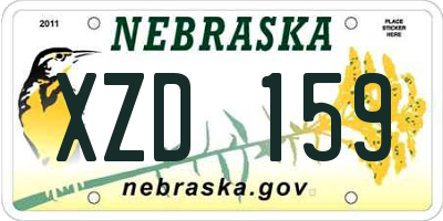 NE license plate XZD159