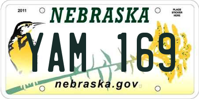 NE license plate YAM169