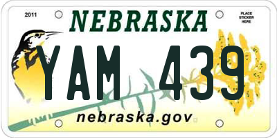NE license plate YAM439