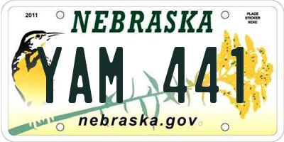 NE license plate YAM441
