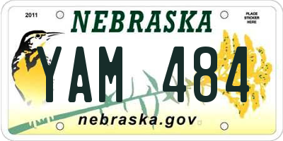 NE license plate YAM484
