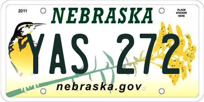 NE license plate YAS272