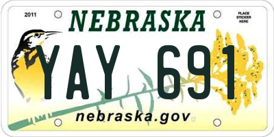 NE license plate YAY691