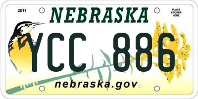 NE license plate YCC886