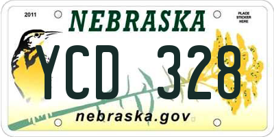 NE license plate YCD328