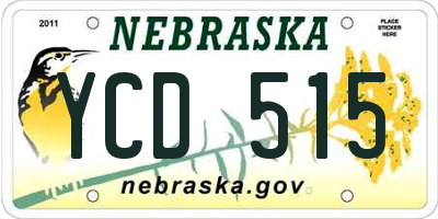 NE license plate YCD515