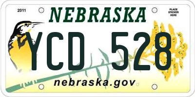 NE license plate YCD528