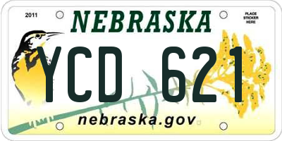 NE license plate YCD621