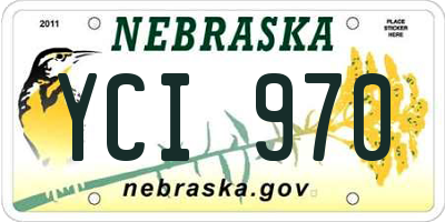 NE license plate YCI970