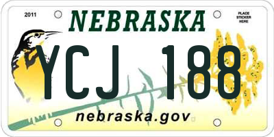 NE license plate YCJ188