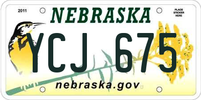 NE license plate YCJ675