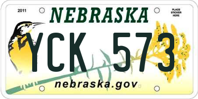 NE license plate YCK573