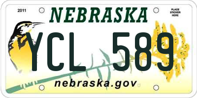 NE license plate YCL589