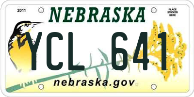 NE license plate YCL641