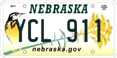 NE license plate YCL911