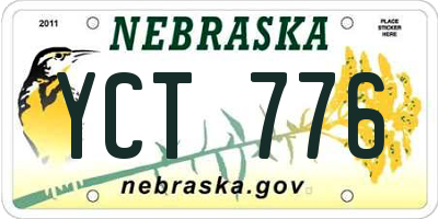 NE license plate YCT776