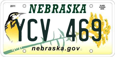 NE license plate YCV469