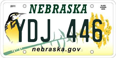 NE license plate YDJ446