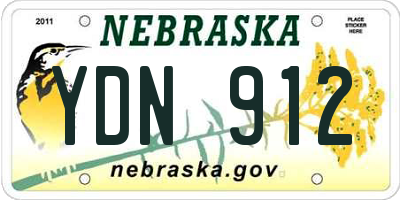 NE license plate YDN912