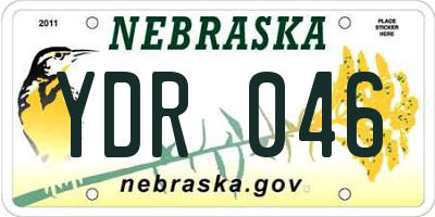 NE license plate YDR046