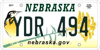 NE license plate YDR494