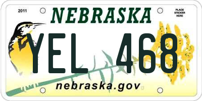 NE license plate YEL468