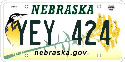 NE license plate YEY424