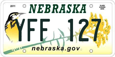 NE license plate YFF127