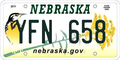 NE license plate YFN658