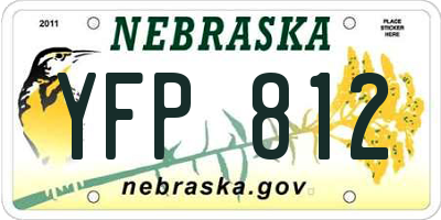 NE license plate YFP812