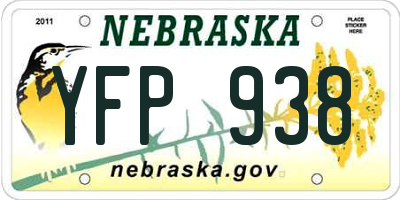 NE license plate YFP938