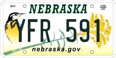 NE license plate YFR591