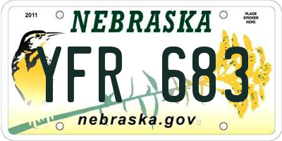 NE license plate YFR683