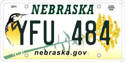 NE license plate YFU484