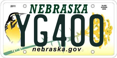 NE license plate YG400