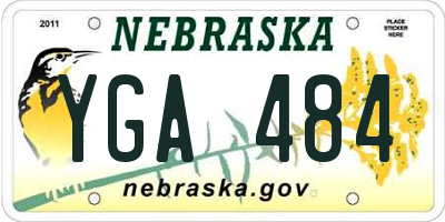 NE license plate YGA484