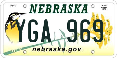 NE license plate YGA969