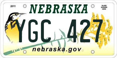 NE license plate YGC427