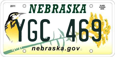 NE license plate YGC469