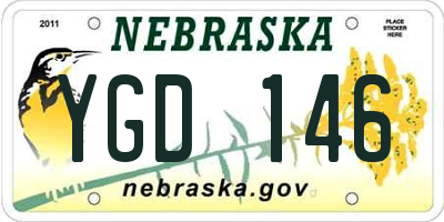 NE license plate YGD146