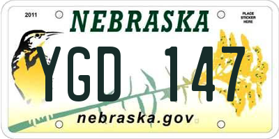 NE license plate YGD147