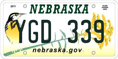 NE license plate YGD339