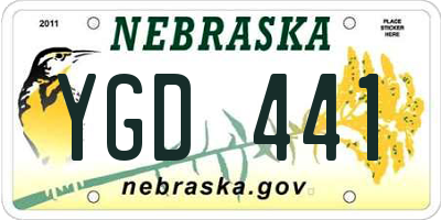 NE license plate YGD441